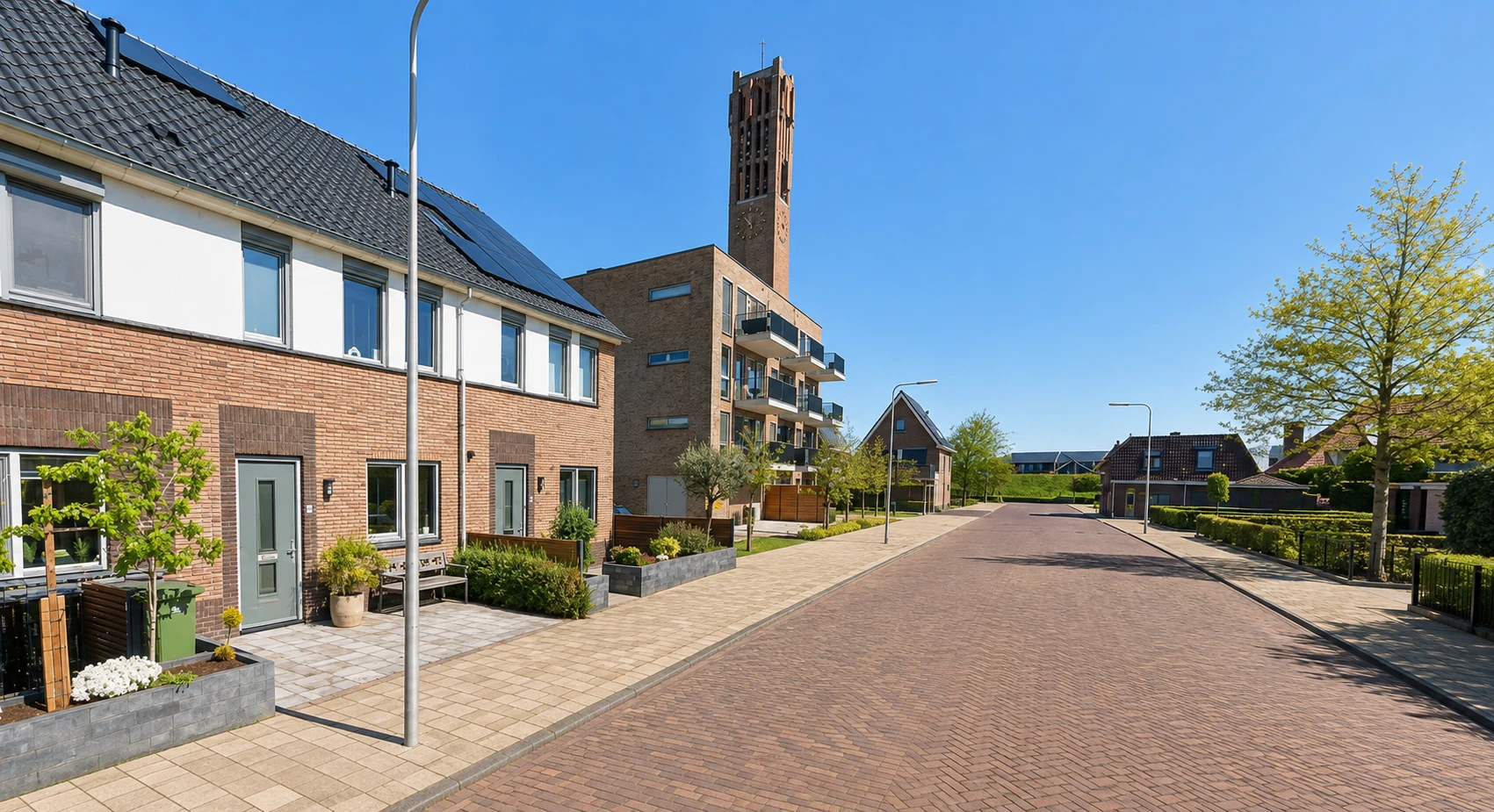 De woningen in Maasdijk